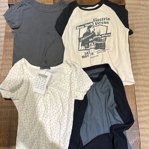 4 brandy Melville shirts